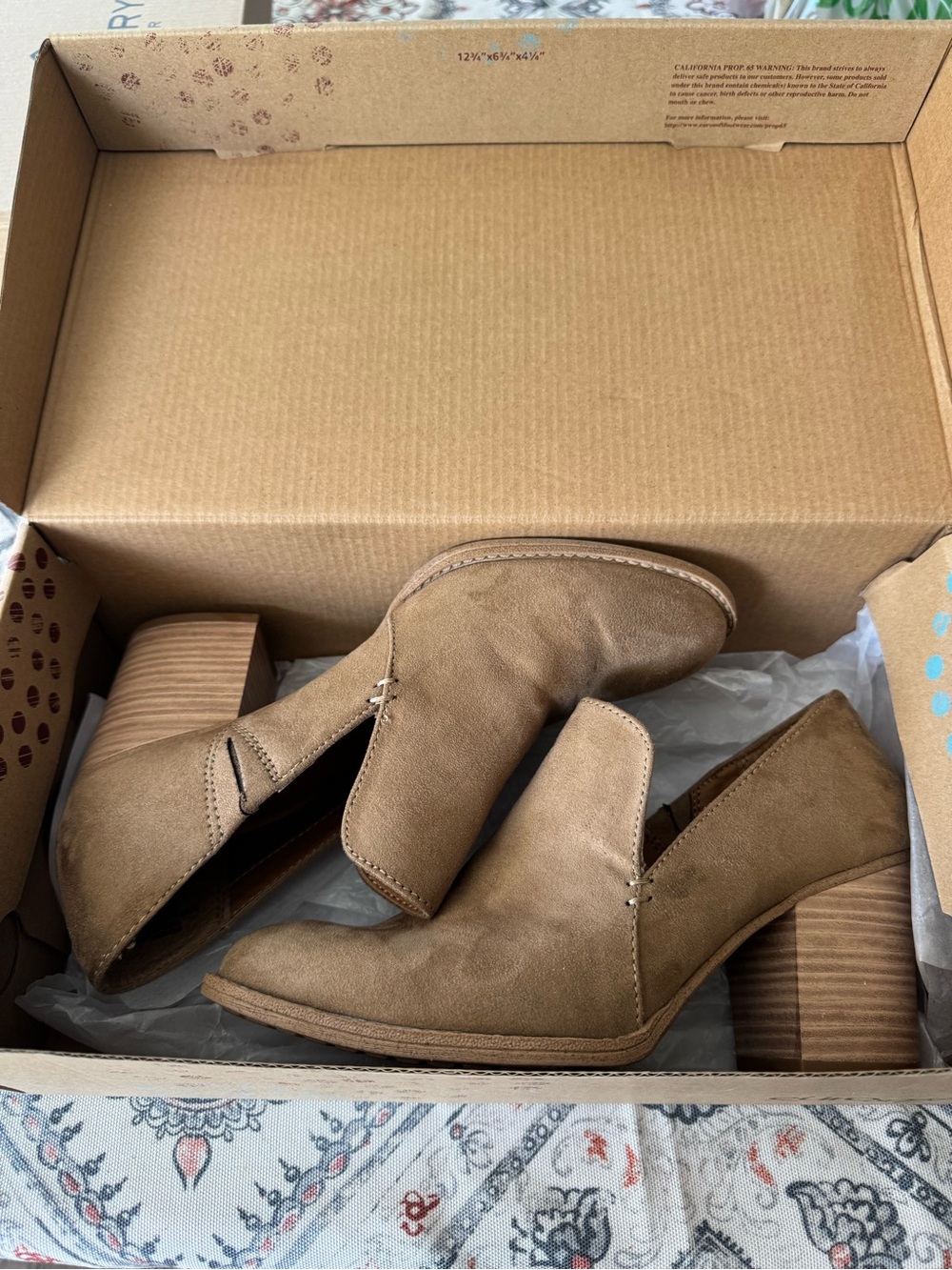 Taupe Suede Cutout Block Heel Booties